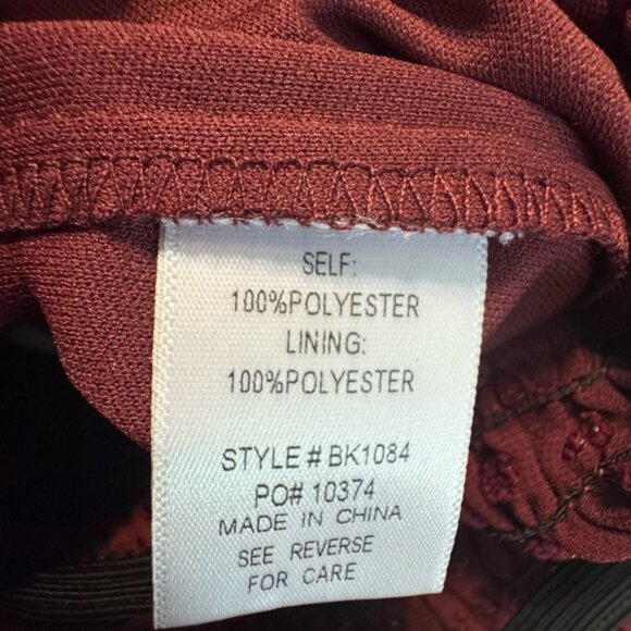 BaeVely Burgundy Mini Skirt - NWT - Picture 5 of 7